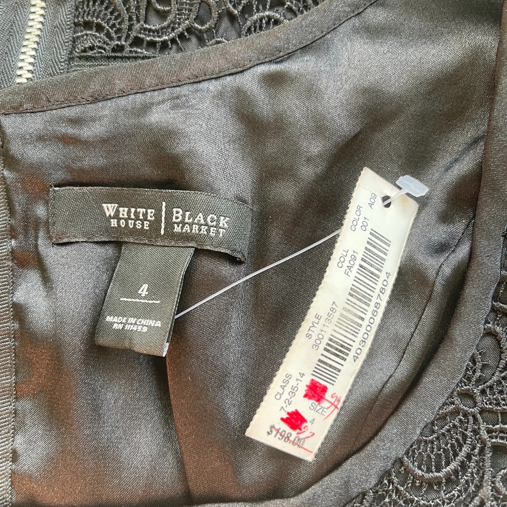 White House Black Market Women Embroidered Dress 4 - Picture 7 of 7